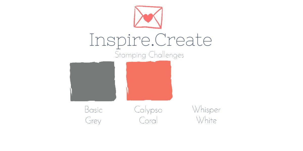 Inspire Create Challenge - Colours Basic Grey, calypso Coral, Whisper White