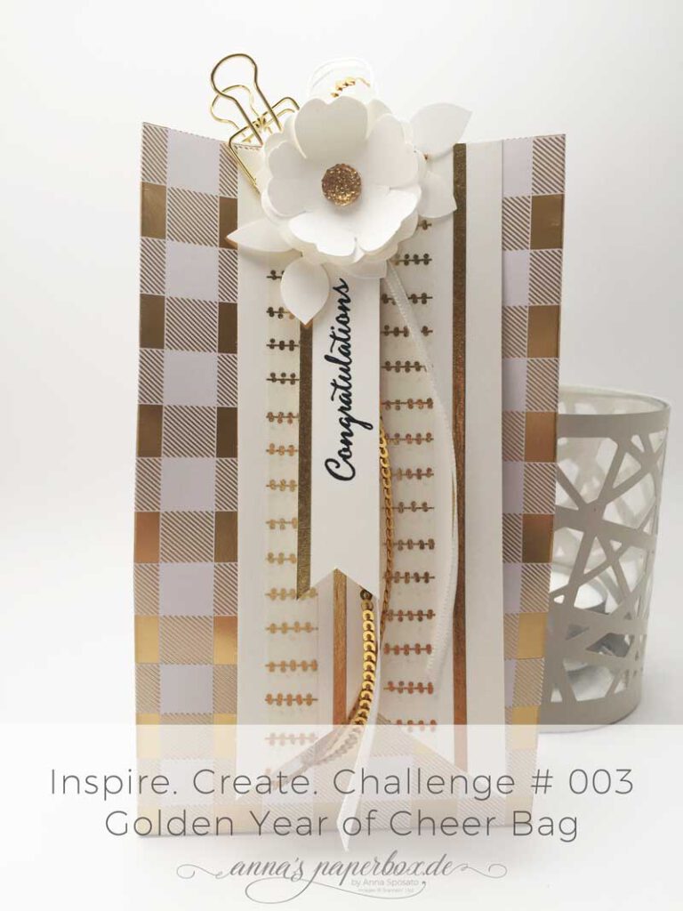 Verpackung mit Stampin Up Produkten - Designerpapier Winterfreuden, Stemelset Balloon Celebration