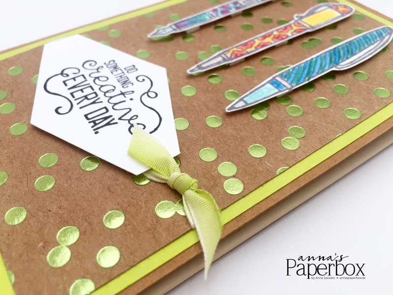 Notizheft mit Stampin' Up! Produkten aufgepeppt - Crafting Forever, Kreiert mit Liebe